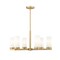 Z-Lite Danica 6 Light Chandelier, 26in. W x 12.5in. H, Modern Gold 3044-6MGLD - alternate 1